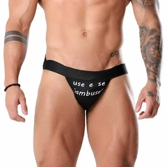 Cueca Jockstrap Fetiche Preta Tallyta