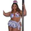 Fantasia Sexy Plus Size Com Bojo Enfermeira