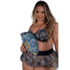 Fantasia Sexy Plus Size Com Bojo Gueixa Preta