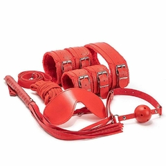 Kit Sado Erótico Bondage 3 Vermelho Sexy Import