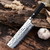 Hacha Cocina Acero Mango Madera Cuchillo Profesional Recta