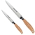 Set X3 Cuchillo Cocina Premium Acero Inox Manago Madera Chef