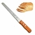 Cuchillo Largo Sandwich Pan Cocina 32cm Acero Mango Madera