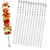 Set X12 Palitos 43 Cm Pinches De Brochette Parrilla Acero