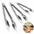 Set X3 Pinzas Gastronómicas Asado Servir Cocina Decora Acero