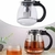 Cafetera Tetera Grande 1200 ML Aurora Vidrio Infusor Colador