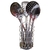 Set 5 Utensilios De Cocina Cubiertos Acero Inox + Soporte