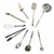 Set 10 Utensilios Cocina Acero Cucharon Batidor Profesional