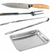 Set Asado Parrilla Juego Asador Parrillero + Fuenton + Cuchillo 33 Cm