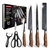 Set 6 Cuchillos Profesionales Juego Cocina Chef Asado Sushi