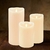 Kit Velas Velones De Led A Pila Efecto Llama Con Movimiento Derretida Luz Calida Pack X 3 Velas