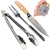 Set Asado Cuchillo 33 Cm + Pinza + Tenedor Asador + Condimentero