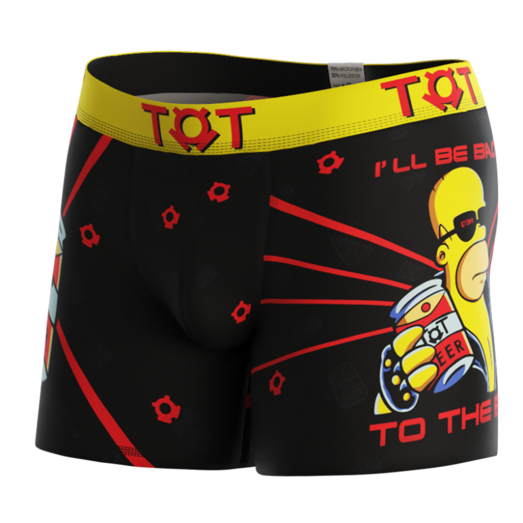 Boxer calzoncillo de microfibra estampado hombre homero simpson beer