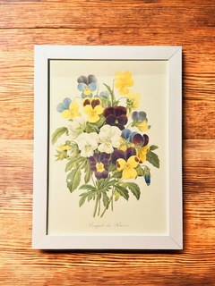 Quadro Decorativo Bouquet de Pensées - comprar online