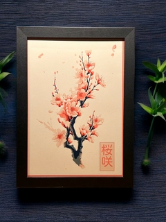 Quadro Decorativo Cerejeira Sakura - comprar online