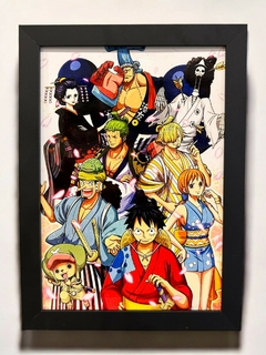 Quadro decorativo One Piece na internet