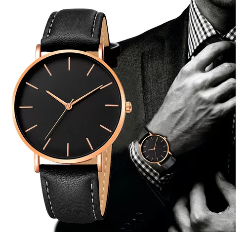 Reloj malla de cuero hombre hotsell