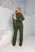 CONJUNTO BLUSA ASSIMÉTRICA - VERDE MILITAR - comprar online