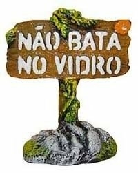 ENFEITE NÁO BATA NO VIDRO D02 - comprar online