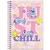 Caderno Espiral 1/8 Capa Dura Stitch 80F Chill - Foroni