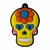 Chaveiro Mexican Skull Amarelo