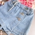 Shorts Saia Jeans com Strass 02 ao 16 na internet