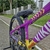 Bicicleta Alumínio Aro 26 VikingX Tuff 25, Selim DDK, Single, Pedivela Integrado, Freio Hidráulico, Quadro 13 - Roxo com Amarelo - loja online