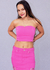 CONJUNTO FALDA Y CROPTOP PARÍS FUCSIA - comprar online