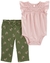 Conjunto Carter's, Body e Calça, Floral, 24M