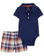 Conjunto Carter's, bebê 24M, Body/Short, Polo