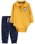 Conjunto Carter's, Body e Calça, gola polo, Bebê 6M