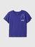 T-Shirt Baby GAP, Ursinho Logo, Azul