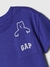 T-Shirt Baby GAP, Ursinho Logo, Azul na internet