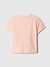 T-Shirt Baby GAP, Ursinho Logo, rosa - comprar online