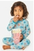 Pijama Clover Bebê 12/18M, Tema Noite de Cinema - comprar online