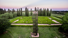 Ciudad con Laberinto de Borges