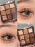 Paleta de sombras com glitter em Nove cores na internet