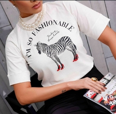 T Shirt Zebra Salto Alto - comprar online