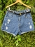 Short Jeans com cinto plus - comprar online