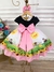 Vestido Infantil Mundo Bita Fazendinha Festas Luxo