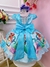 Vestido Infantil Princesa Ariel Sereia Peito Escamas Filme