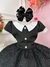 Imagem do Vestido Infantil Wandinha Preto Saia C/ Brilho