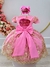 Vestido Infantil Rosa Renda Realeza Cinto de Pérolas Damas na internet