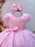 Vestido Infantil Rosa Bebê Maquinetado Luxo Damas Longo - comprar online