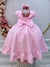 Vestido Infantil Rosa Bebê Maquinetado Luxo Damas Longo na internet