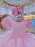 Vestido Infantil Rosa Bebê Busto Com Nervura Pérolas Daminhas - comprar online