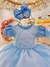 Imagem do Vestido Infantil Azul Bebê Busto C/ Nervura Pérolas Daminhas