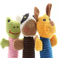 Set 3 Peluche Con Cuellos Largo para Mascotas Diseño de Rana, Becerro y Perro en internet