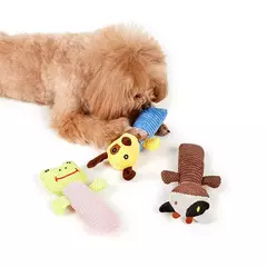 Set 3 Peluche Con Cuellos Largo para Mascotas Diseño de Rana, Becerro y Perro