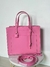 Mini bolsa tote marc jacobs material tipo charol rosa